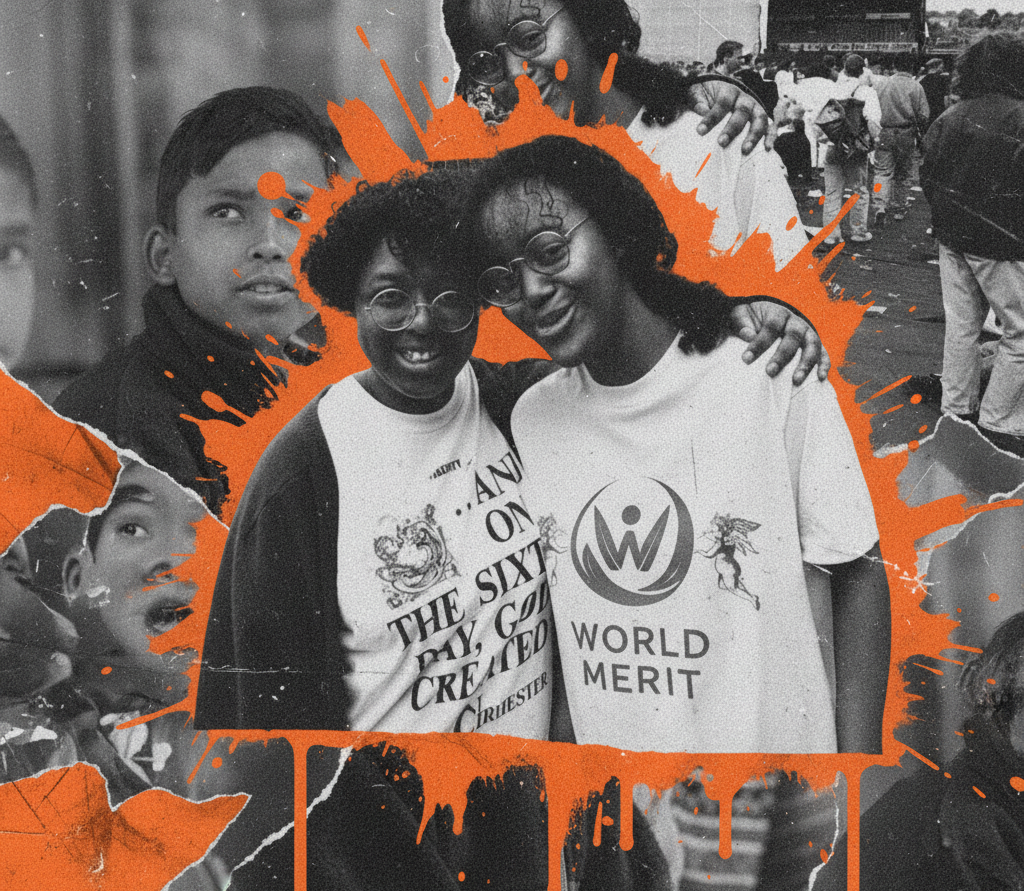 Youth celebrating World Merit Day